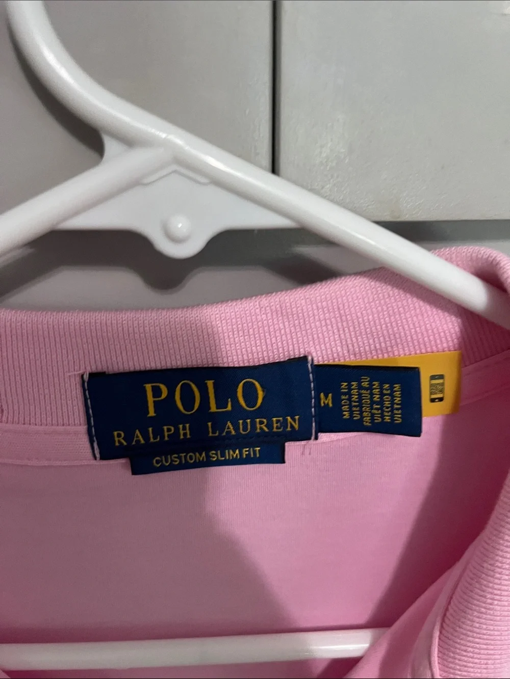 NWT Ralph Lauren Men’s Pink Polo Shirt with Embroidered Pony, medium